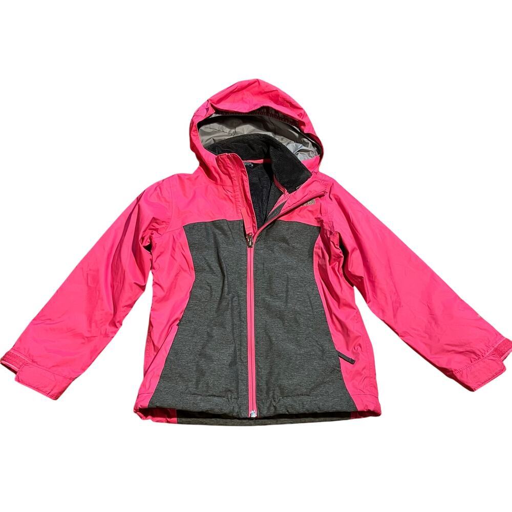 The North Face Pink and Gray Kids Ski Jacket size 5T